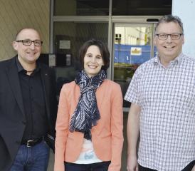v.li. Sandro Lasen, Nadine Gloor und Philipp Spycher