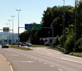 A2 Autobahnanschluss in Sursee (Bild: mars.)