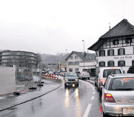 Verkehrsknoten Suhr (Bild: psi)