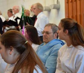 Hier fühlt sich Marcel Haller zu Hause – in der katholischen Kirche bei den Ministranten, die er all die Jahre unterstützte