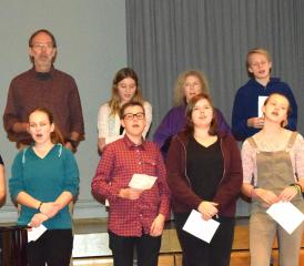 Tradition ist, dass der Schülerchor anlässlich der GV des VEBB mit einigen Liedern Dankeschön sagt.