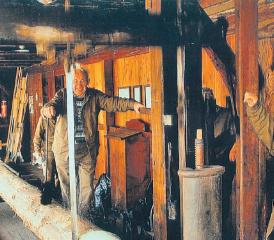 Aus früheren Zeitem: Bruno Eichenberger (Mitte) und Hans Hediger. (WB-Archiv)