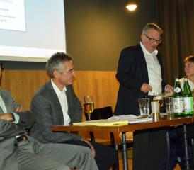 Sie lenken das Vereinsschifflein: Lukas Pfisterer, Jürg Kohler, Walter Keller und Nicole Werder-Rupp (v.l.)