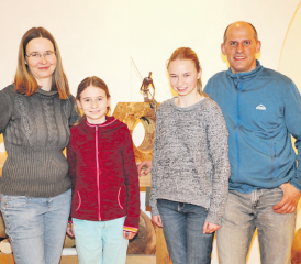 Rita, Emelie, Nelly und Thomas Lüscher (v.l. - Bild: rc.)