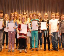 Die grösste Gruppe mit 17 Zertifizierten waren die Klavierschüler