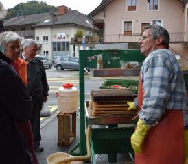 Die Produktion von Most ab Presse interessierte die Besucher besonders