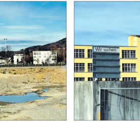 Das ehemalige Voco-Areal in Reinach (Bilder: msu.)