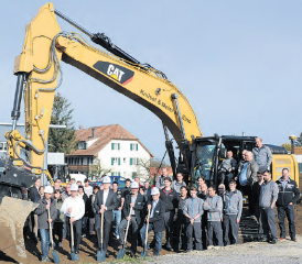 Spatenstich zum neuen Solution Center (Bild: Martin Sommerhalder)