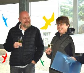 Im Gemeinderat herrscht offensichtlich beste Stimmung: Erich Hunziker, Eveline Vogt und Martina Bolliger (v.l.)