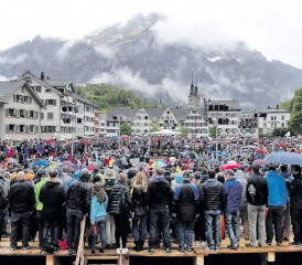 Impression der Glarner Landsgemeinde vom vergangenen Mai: Am 23./.24 August 2019 soll in Unterkulm eine Kulmer Landsgemeinde stattfinden. (Bild: zVg.)
