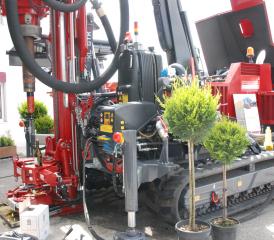 Rotomax XL GTK i: Damit bohrt Barmettler bis zu 500 m in die Tiefe.