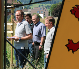 Christian Schweizer, Claude Perrinjaquet, Peter Huber und Matthias Haller (v.l. - Bild: Remo Conoci)