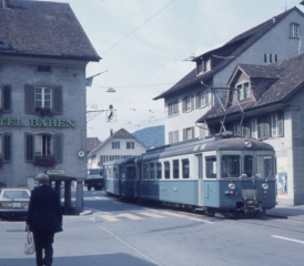 Reinach, 1976 Bild: Max Hintermann, Quelle: www.bahnbilder-von-max.ch (mit freundlicher Genehmigung)