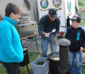 Ein feiner Risotto köchelte vor sich hin.
