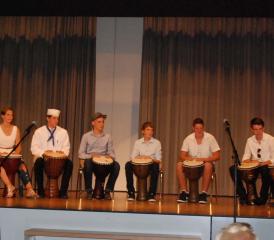 Das Trommelkonzert beeindruckte