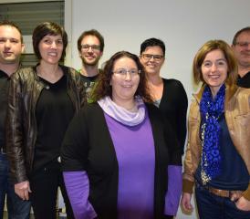 Das OK Jugend- und Dorffest 2016 Uerkheim steht: Thomas Räss, Irene Schild Blanc, Simon Lehner, Manuela Bachmann, Simone Hürzeler, Nicole Waldmeier und Herbert Räbmatter (v.l.).