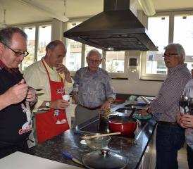 Kochen in Gesellschaft macht offensichtlich Spass