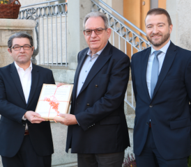 Vincenzo Pierdomenico, Leiter Verkaufsgebiet Post; Peter Lenzin, Gemeindeammann Beinwil am See; André Aregger, Spezialist Netzentwicklung (v.l. - Bild: Remo Conoci)