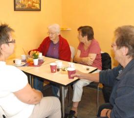 Gemütliche Kaffeeecke zum unbeschwerten Plaudern…