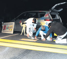 Die Täter wollten unerkannt bleiben (Bild: Martin Sommerhalder)