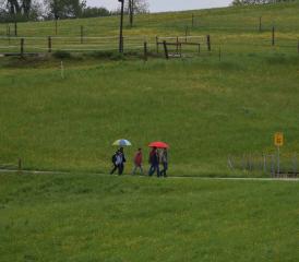 Ab und zu brauchte es auch Nachmittag noch den Schirm