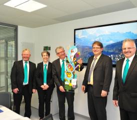 60 Jahre Eichenberger Gewinde AG Burg: Freude herrscht auch bei der Geschäftsleitung.