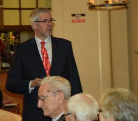 Aufmunternde Worte von Pfarrer Thomas Michel gehören mit dazu