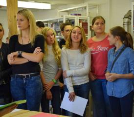 Sie präsentierten ihre Werke, die in der Projektwoche entstanden sind