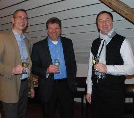 Stefan Nieland, Thomas Reber und Beni Strasser (v.l.) von Quickline