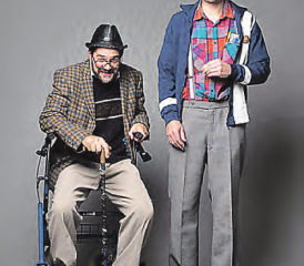 Am Freitag in Oberkulm zu Gast: Das Duo Strohmann-Kauz mit der «Milchbüechlirächnig». (Bild: zVg.)