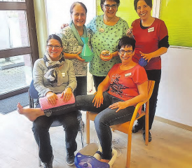 Wohlfühlprogramm: Die Mitarbeiterinnen Aktivierung und Alltagsgestaltung organisierten für die Bewohnenden eine Verwöhnwoche. (Bild: zVg.)