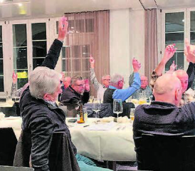 Speditiv behandelten die Herren alle Traktanden. (Bild: zVg.)