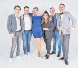 Die neu zusammengewürfelte Formation A-Live bietet am kommenden Samstag in «Heiweh to Hellvetia», eine Art A-Capella-Musical. (Bild: zVg.)