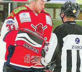 Drei Routiniers (v.l.): Torwart Andrin Kunz, Captain Simon Schnyder und Patrick Rothen. (Bilder: zVg.)