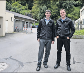 Setzen sich für eine gewerbefreundliche Nachfolgenutzung ein: Hans Schibli (l.), Präsident Gränicher Gwärb) und Andreas Fetscher (Arbeitsgruppe). (Bild: A.W.)