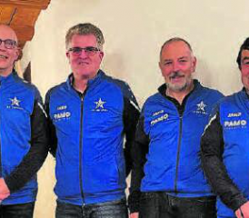 Der Vorstand der Männerriege Zetzwil: (v.l.n.r.) Rolf Hirt (Leiter), Fredi Gubler und René Kasel (Leiter-Team), Res Kiener (Obmann), Hansueli Hirt (Kassier), Walter Schaad (Aktuar). (Bild: zVg.)