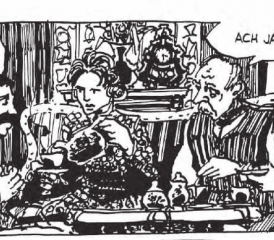 Bernhart Matter erfuhr rührendes Interesse der «guten Gesellschaft»: Dieses und die Nachlässigkeit der Wachtmannschaft machten seine Flucht am 17. Juli 1851, am Vorabend des Lenzburger Jugendfests, möglich. (Bild: Matter-Comic, Reto Gloor, Markus Kirchhofer, Edition Moderne)