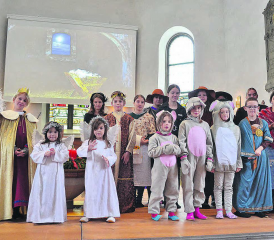 Das Gefühl von Weihnachten geschenkt: Die Schauspieler des Krippenspiels spielten sich in die Herzen der Zuschauenden.