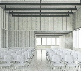 Mit dem Bau eines neuen Schulhauses für 8,885 Mio. Franken erhält Seengen auch einen neuen Musiksaal, aus akustischen Gründen wird dieser in Überhöhe erstellt. (Bild: zVg.)