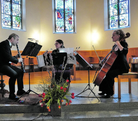 Das Trio «La Jalousie» präsentierte ein grosses Spektrum an Musikstücken. (Bilder: mek)