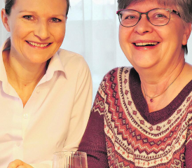 Lucia Engeli und Anja Gestmann (rechts) kandidieren gemeinsam fürs Co-Präsidium der Aargauer SP. (Bild: zVg.)
