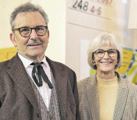 Würdevolle Verabschiedung am Erntedank-Gottesdienst in Menziken vom Pfarrer-Ehepaar Mario und Ursel Gaiser. (Bilder: dr.)