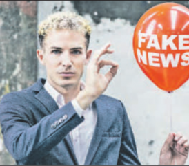 «Fake me happy»: Michael Elsener gastiert am Freitag, 19. November im Saalbau Reinach. (Bild: zVg.)