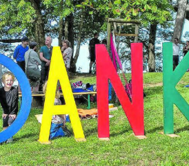 D A N K – Der Dank stand neben Busse, Gebet und feierlichem Beisammensein im Zentrum des Bettags-Gottesdienstes auf dem Homberg. (Bild: zVg.)