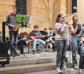 Die Band «The Rising Stars» der Musikschule Kulm begesiterten das Publikum. (Bilder: zVg.)