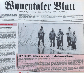 Ansatzweise Eiszeit am Hallwilersee: So berichtete das Wynentaler Blatt Anfang Februar über eine sich anbahnende Seegfrörni im Moser Holz.