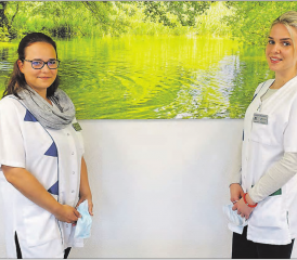 Im Einsatz für die Region: Anja Widmer (l.) und Andrijana Marjanovic sind Fachfrauen Gesundheit der Spitex Mittleres Wynental.