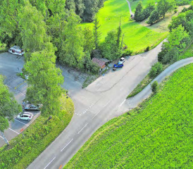 Festgelände aus der Vogelperspektive: Das Böhlerjubiläumsfest auf dem Kulminationspunkt geht am 24. und 25. August 2024 über die Bühne. (Bild: zVg.)