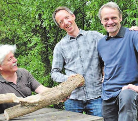 Der abtretende Präsident und seine Nachfolger als Co-Präsidenten: (v.l.) Urs Gsell, Nicola Kyburz, Werner Bohren. (Bild: zVg.)