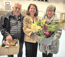 Ein Wechsel im Vorstand: Res Mäder wurde von Ursula Friederich (rechts) im Vorstand abgelöst. Präsidentin Karin Faes wurde wiedergewählt. (Bilder: Helen Dietsche)